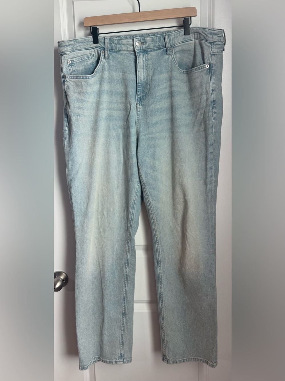 torrid High Rise Light Wash Straight Leg Jeans